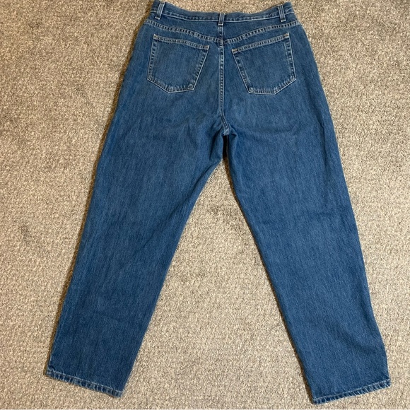 Lands’ End women’s blue high rise baggie fit jeans size 14 - Picture 2 of 12
